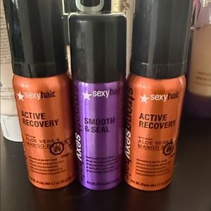 Sexy Hair Active Recovery and Smooth & Seal Hairspray Set - Orange and Purple